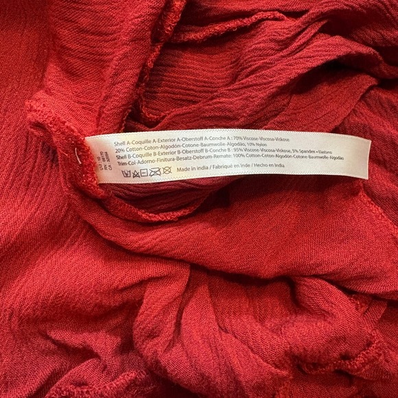 Free People One Adella Slip Dark Cherry Red Lace Mini Dress Party Sexy Small S/P - Picture 8 of 9